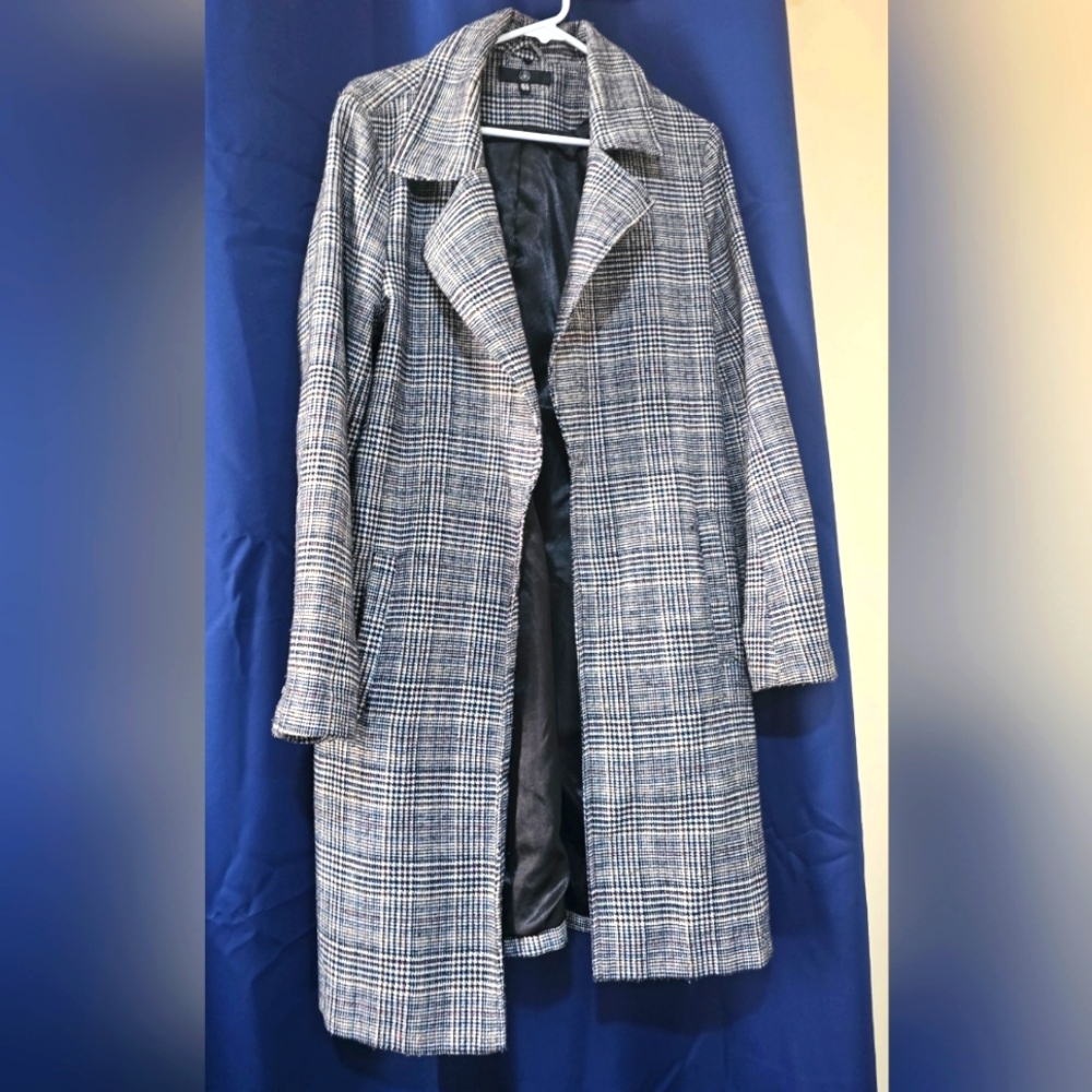 Missguided Women's Multicolor Plaid Coat